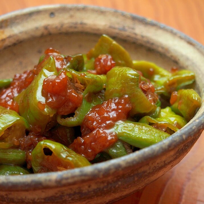 作り置きに！万願寺とうがらしの醤油麹炒め煮